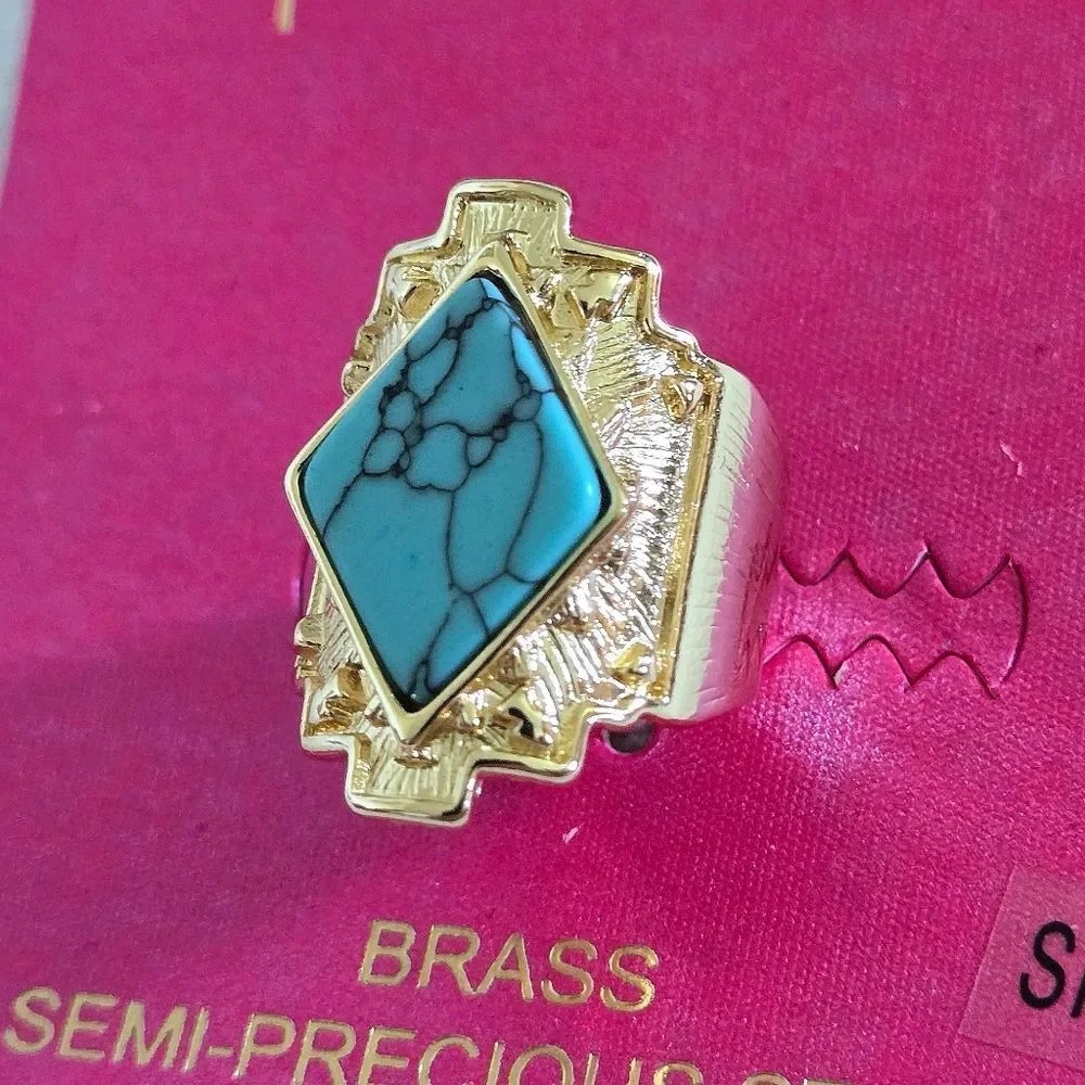 Persimmon Turquoise🩵 Statement Ring💍 - NWT